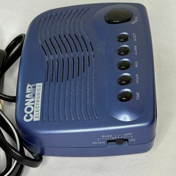 VTG Conair CR100 AM/FM Clock Radio Purple w/ Original Owner’s Manual - Picture 4 of 7